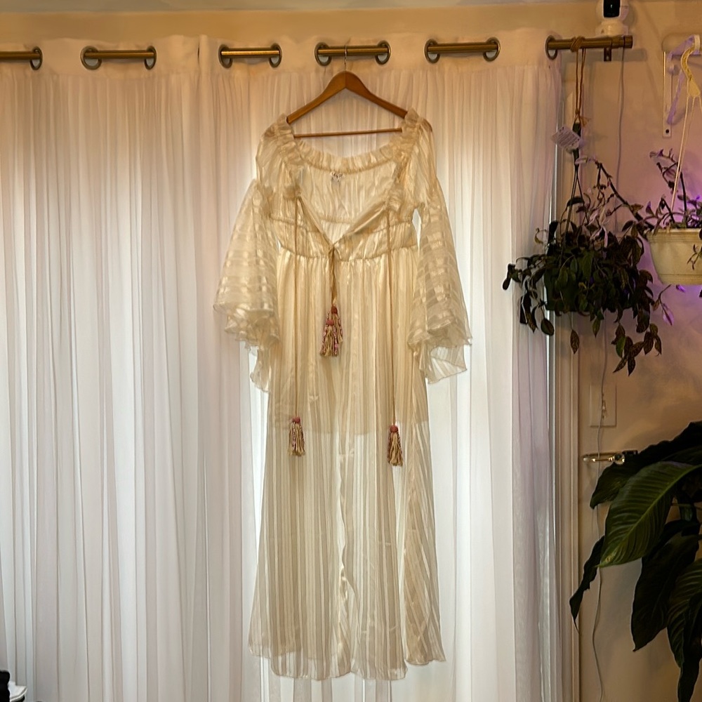 White peasant dress